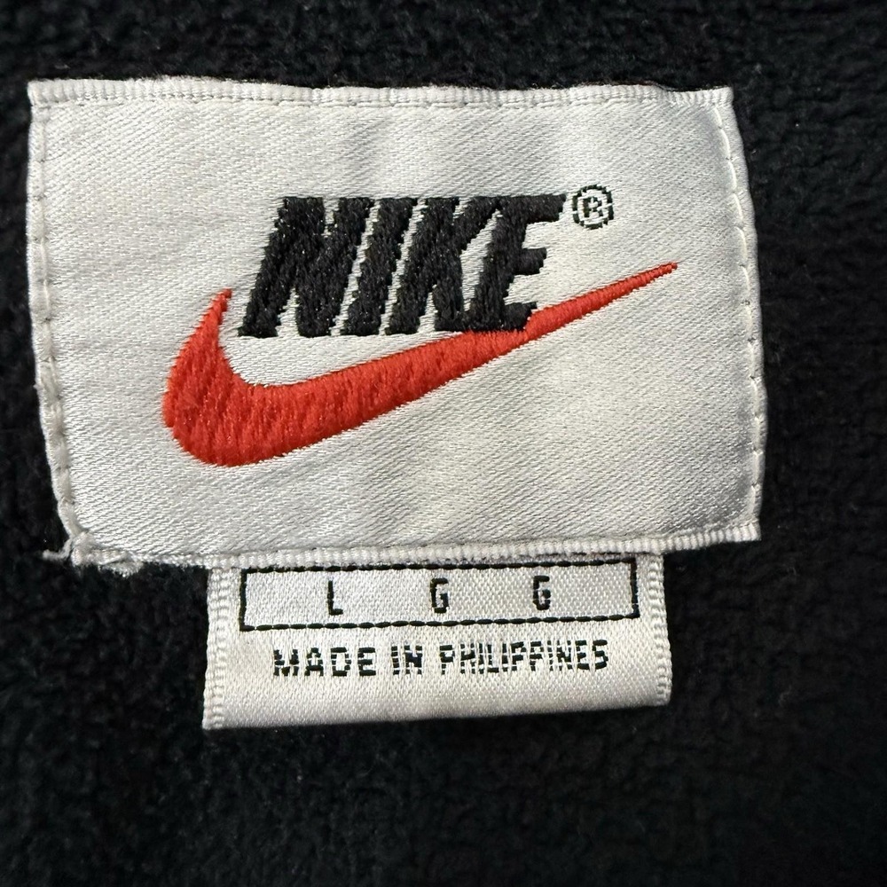 Nike Jacket Men's Large Gray Black Hooded Windbreaker Coat Color Block 90s Retro - Picture 6 of 11